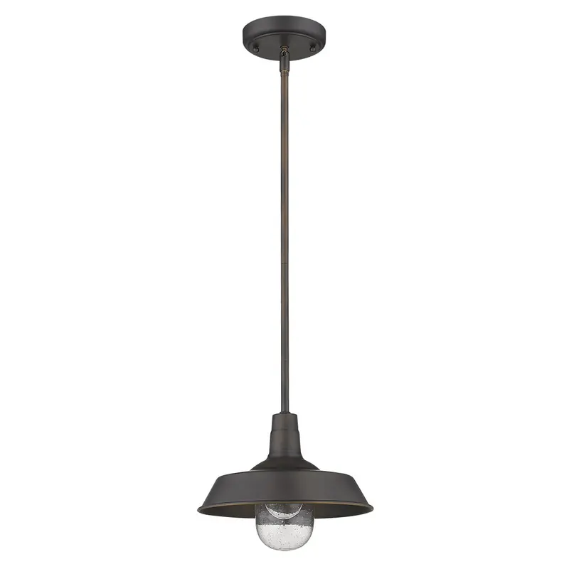 Antique Bronze Shallow Plate Adjustable Pendant Light By Homeroots