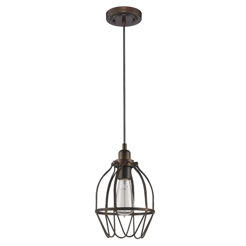 Antique Bronze Wire Pendant Hanging Light By Homeroots