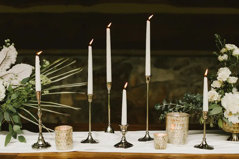 Antique Candlestick Set of 4 By Accent Decor