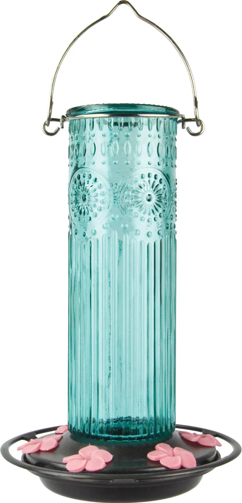 Antique Glass Gravity Hummingbird Feeder (Pack of 6)