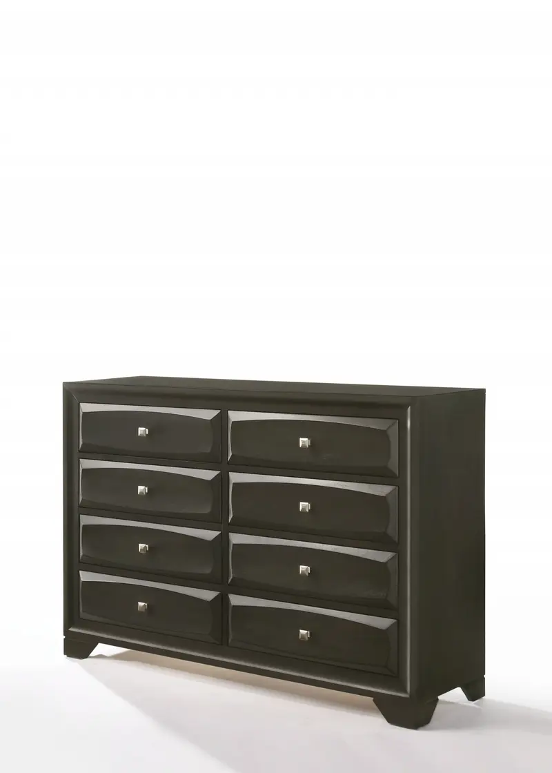 Antique Gray Rubber Wood Dresser By Homeroots