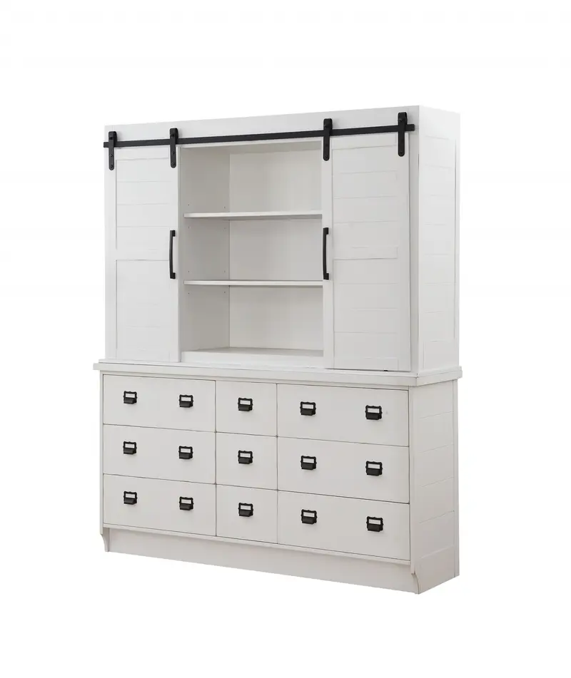 Antique White Hutch And Buffet By Homeroots
