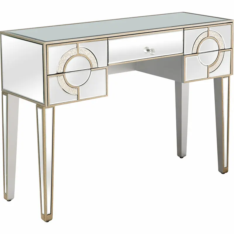 Antiqued Crystal Console Table By Homeroots