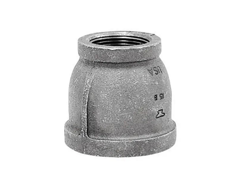 Anvil 2 in. FPT X 1-1/2 in. D FPT Galvanized Malleable Iron Reducing Coupling - Open Box