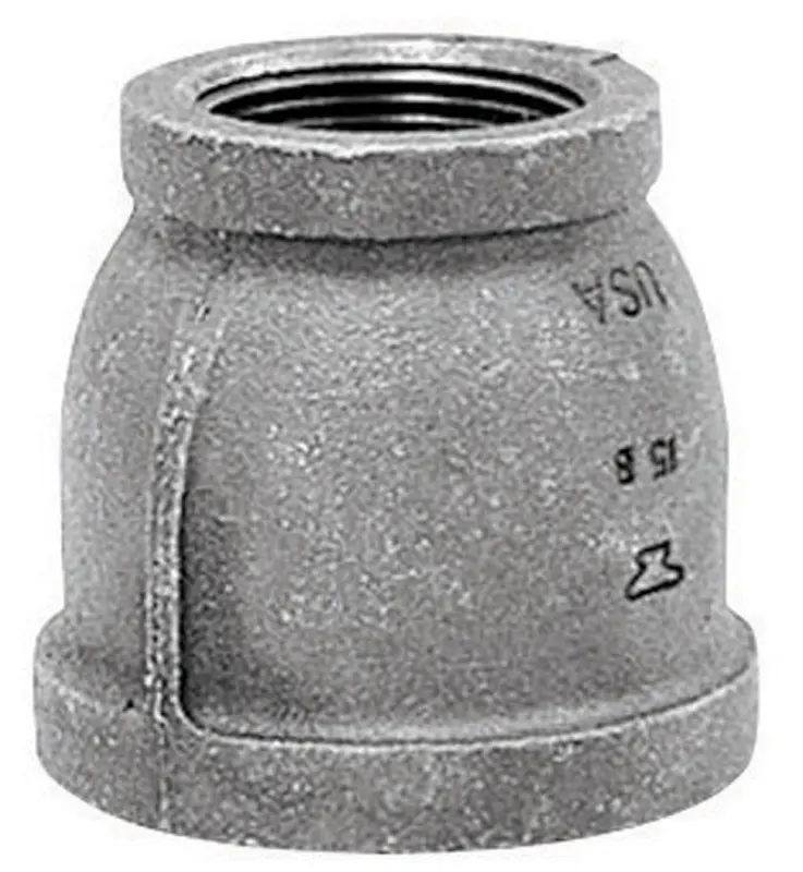 Anvil 2 in. FPT X 1-1/4 in. D FPT Black Malleable Iron Reducing Coupling - Deal of The Week