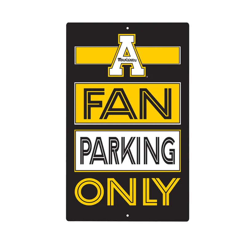 Appalachian State University Fan Parking USA Metal Wall Sign, 7.5" x 11.5"