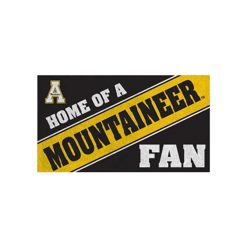 Appalachian State University, PVC Mat COLOR, Home of a Fan