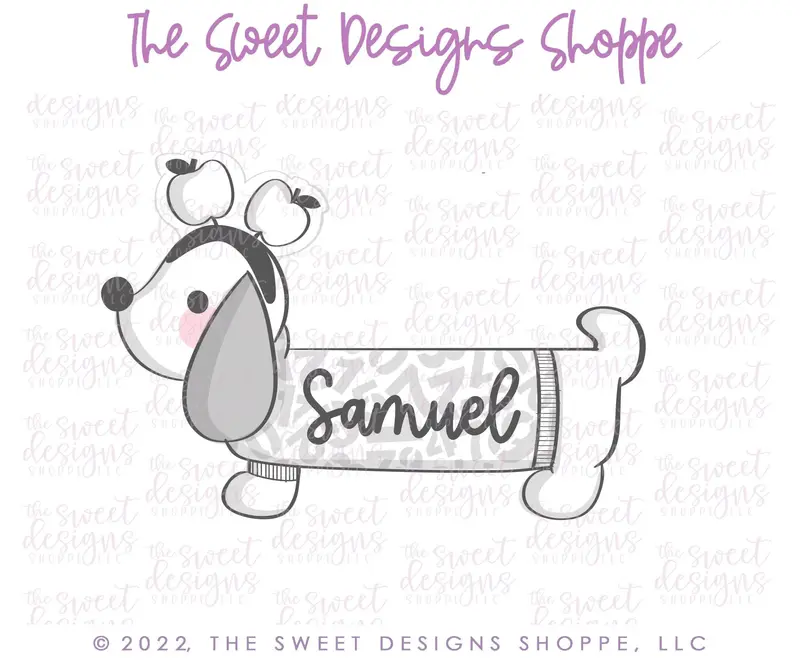 Apple headband Dachshund Dog - Cookie Cutter