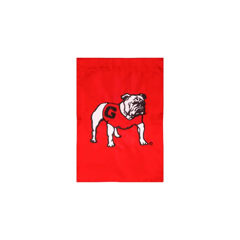 Applique Flag, GDN Size, University of Georgia, Alternate Bulldog Logo