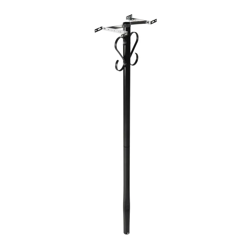 Architectural Mailboxes 52.1 in. Powder Coated Black Steel Mailbox Post - Deal of The Week