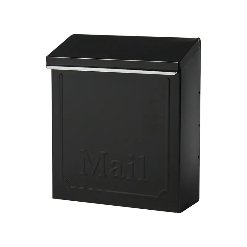 Architectural Mailboxes Townhouse Classic Galvanized Steel Wall Mount Black Mailbox - Deal of The Week