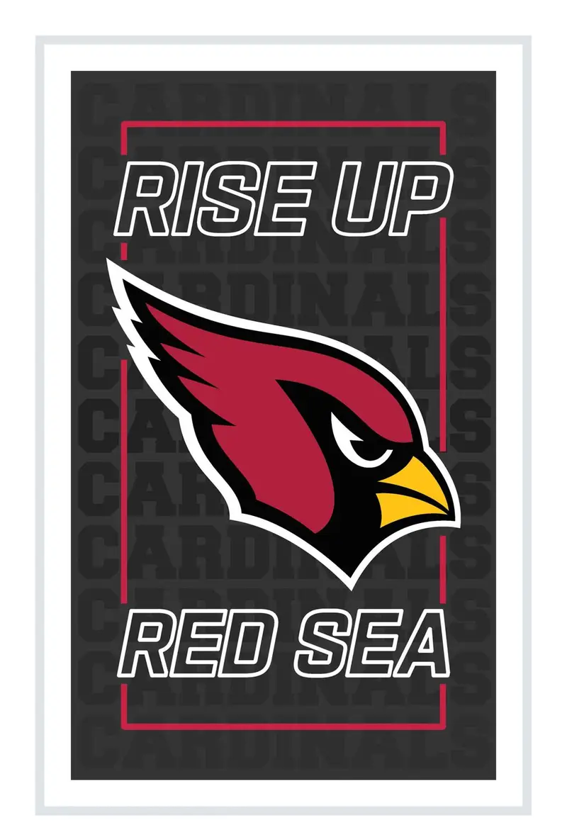 Arizona Cardinals NFL Football Rectangle Neolite LED Decor