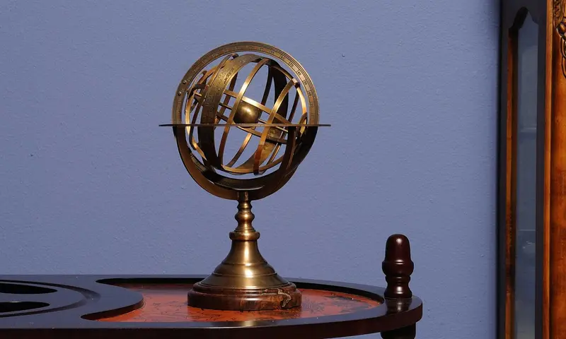 Armillary Sphere on Wood Base By Homeroots