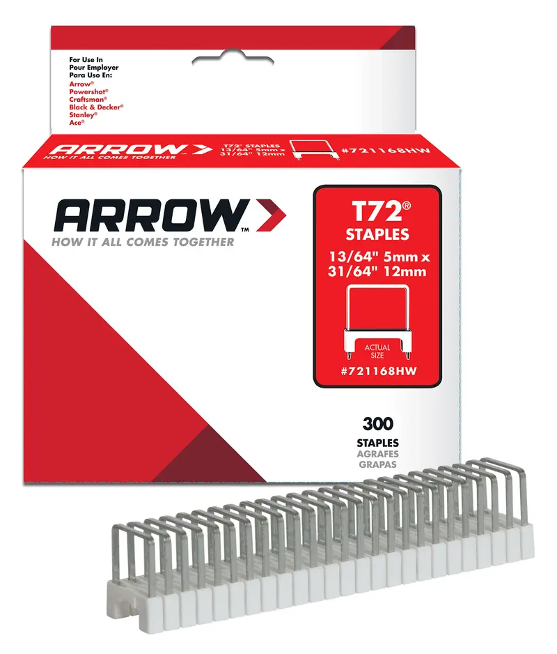 Arrow T72 31/64 in. W X 3/4 in. L 15 Ga. Wide Crown Insulated Staples 300 pk - Open Box