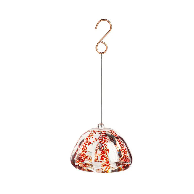 Art Glass Air Plant Décor, Red