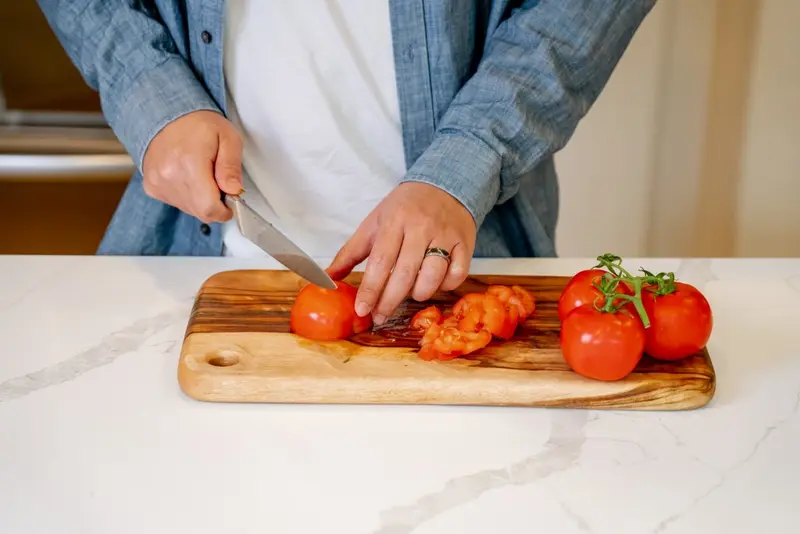 Artisan Organic Anti Bacterial Natural Wood Cutting Board By Homeroots