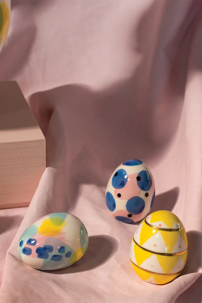 Artistic Eggs - Set of 8 By Accent Decor