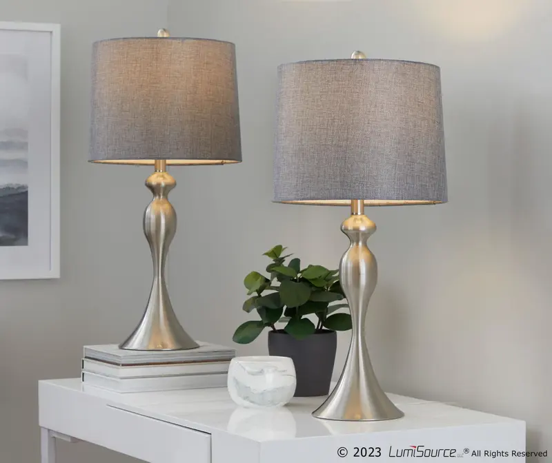 Ashland 27" Metal Table Lamp - Set of 2 By LumiSource - GTS27-ASHLND BNIGY2