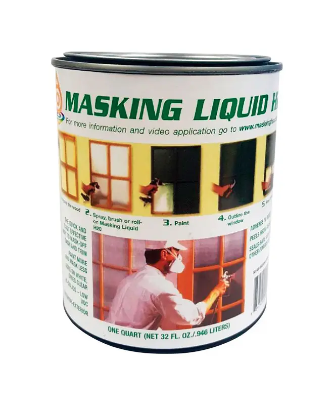 Associated Paint Clear Water-Based Acrylic Masking Liquid H2O 1 qt - Deal of The Week