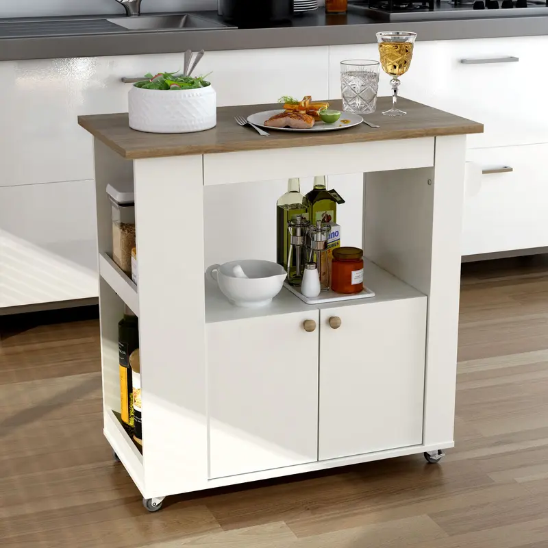 Aston 33.5" Kitchen Cart By Anderson Teak