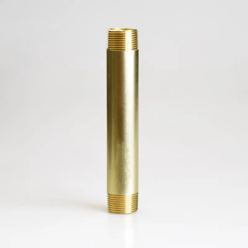ATC 3/4 in. MPT 3/4 in. D MPT Yellow Brass Nipple 6 in. L