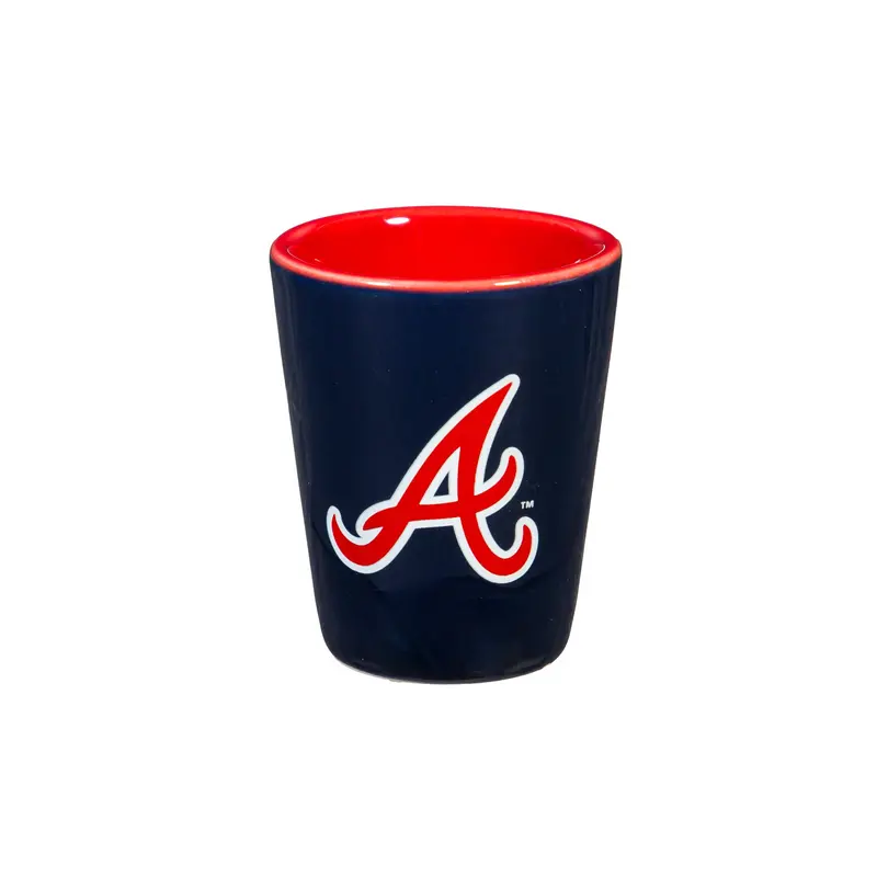 Atlanta Braves 4-Piece Ceramic 2oz. Cup Set