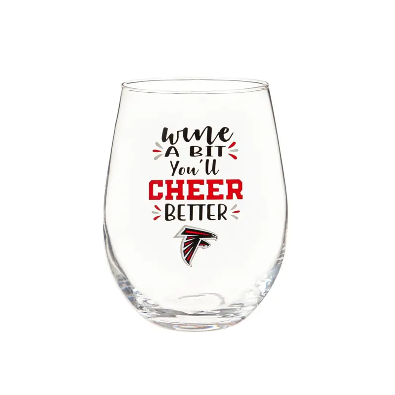 Atlanta Falcons, 17oz Boxed Stemless Wine