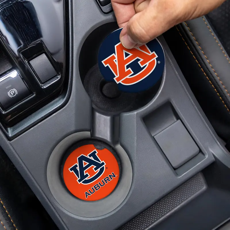 Auburn University Car Coaster Set, 2pc