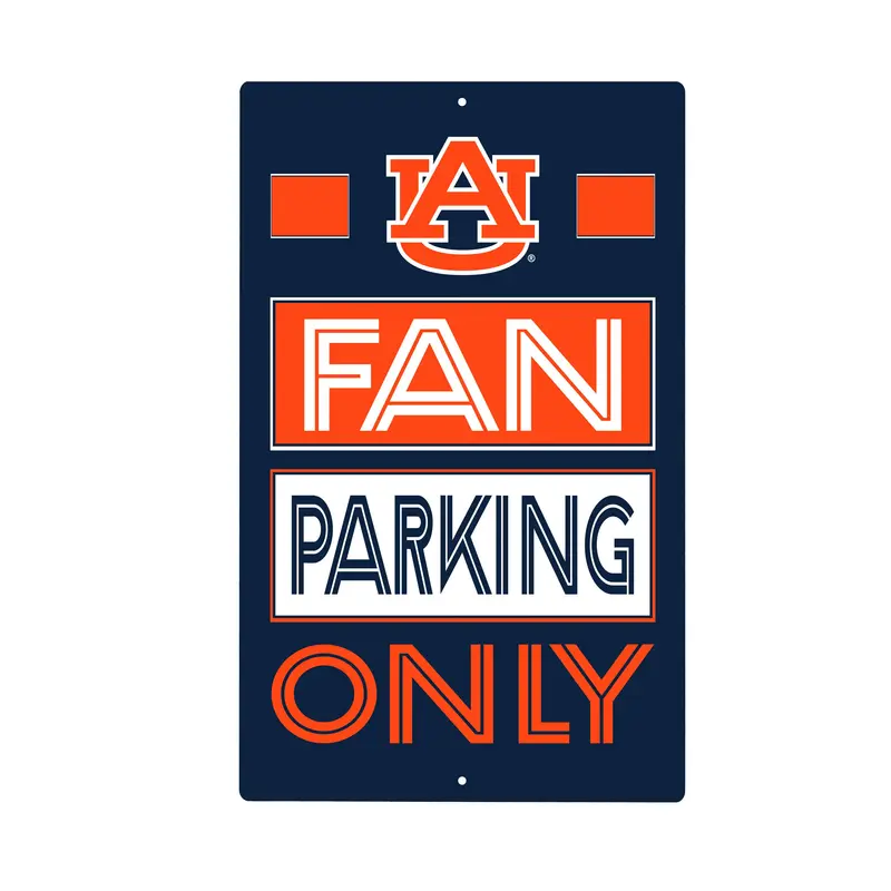 Auburn University Fan Parking USA Metal Wall Sign, 7.5" x 11.5"