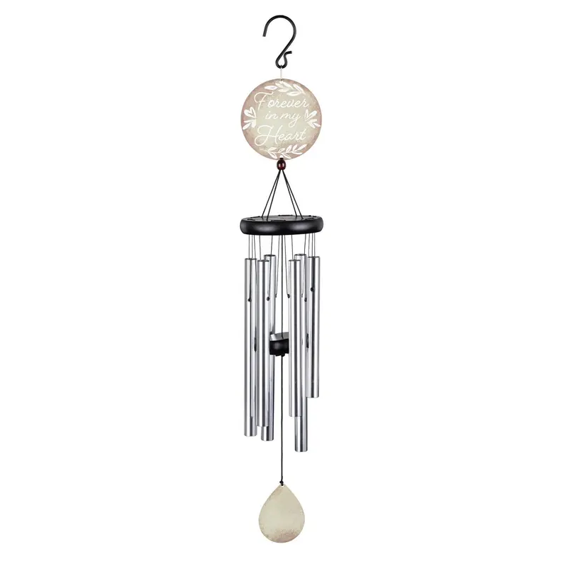Avria Metal Hand-Tuned Wind Chime, "Forever In My Heart", 27"