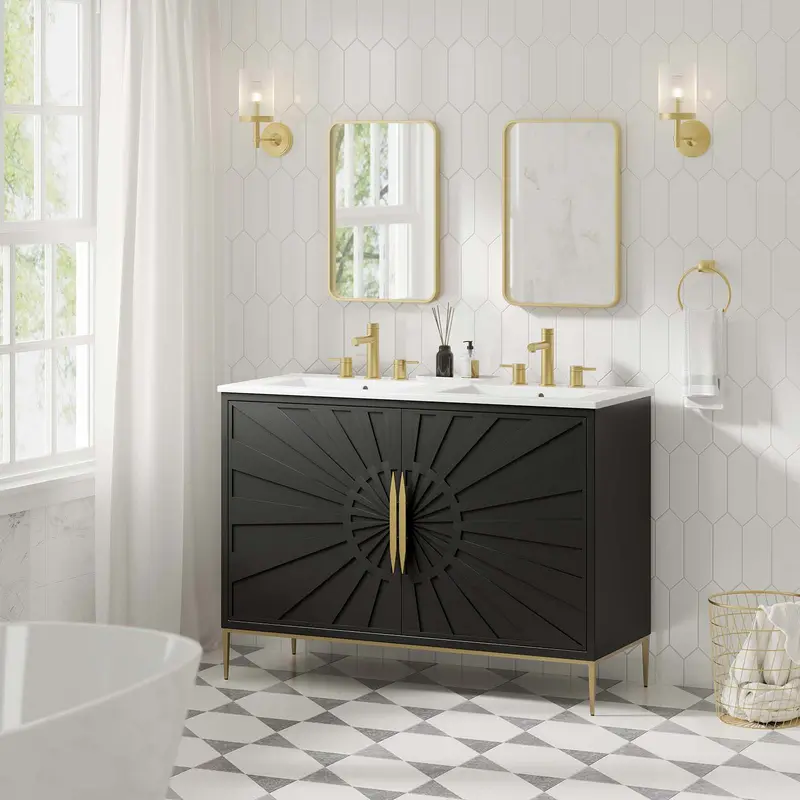 Awaken 48" Double Sink Bathroom Vanity By Modway - EEI-6305