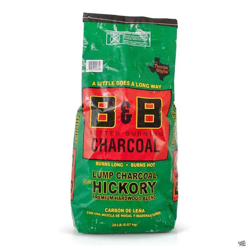 B&B™ Hickory Lump Charcoal 20 lb