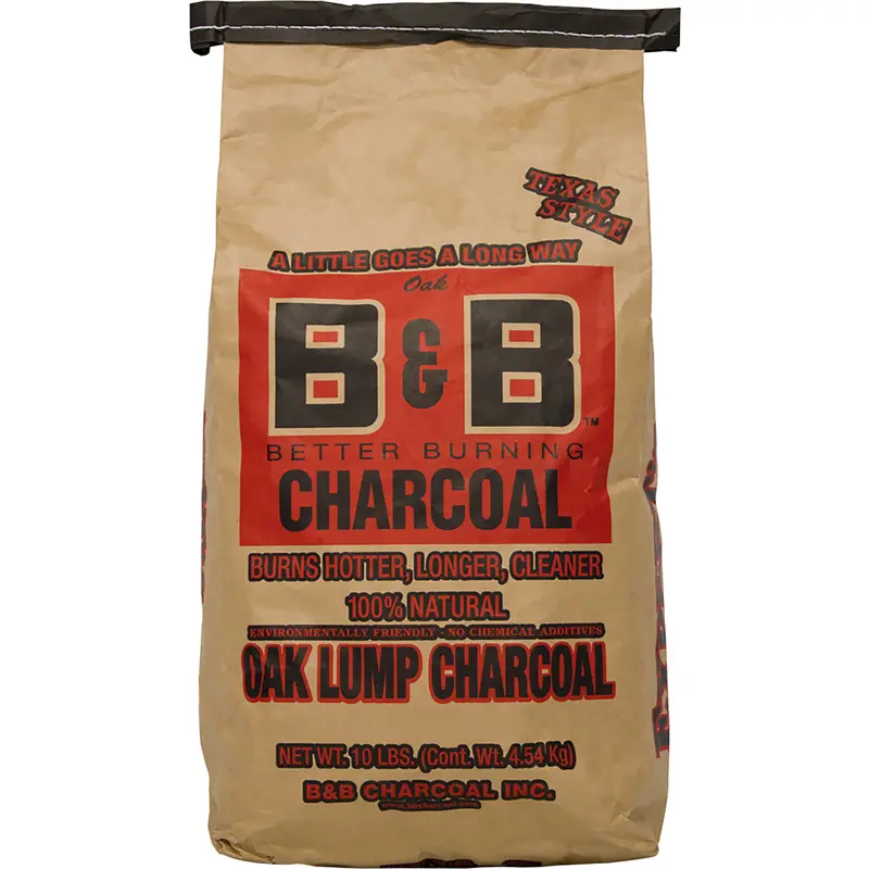B&B Charcoal All Natural Oak Lump Charcoal 10 lb - Deal of The Week