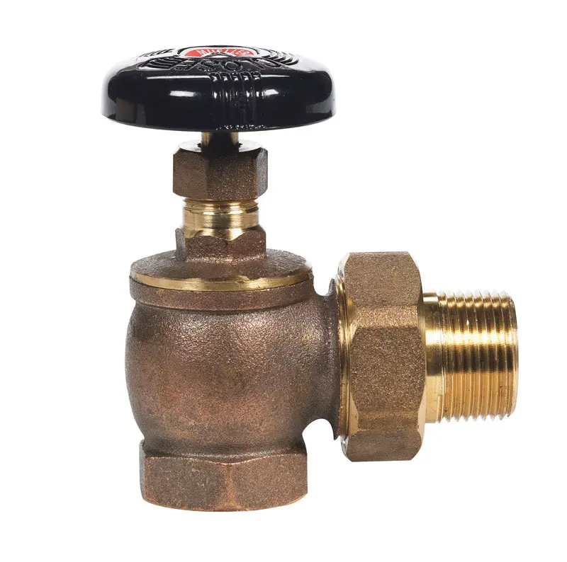 B & K Products Brass Steam Radiator Valve Angle 1-1/4 FPT x 1-1/4 MPT in. with Heat-Resist Hand Wheel - Deal of The Week