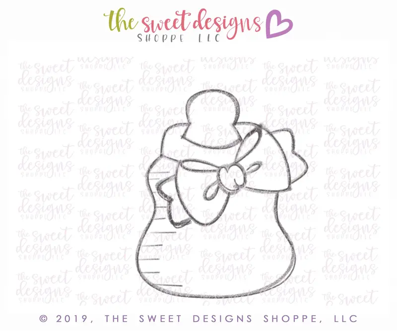 Baby Bottle with Bow 2019 - Cookie Cutter