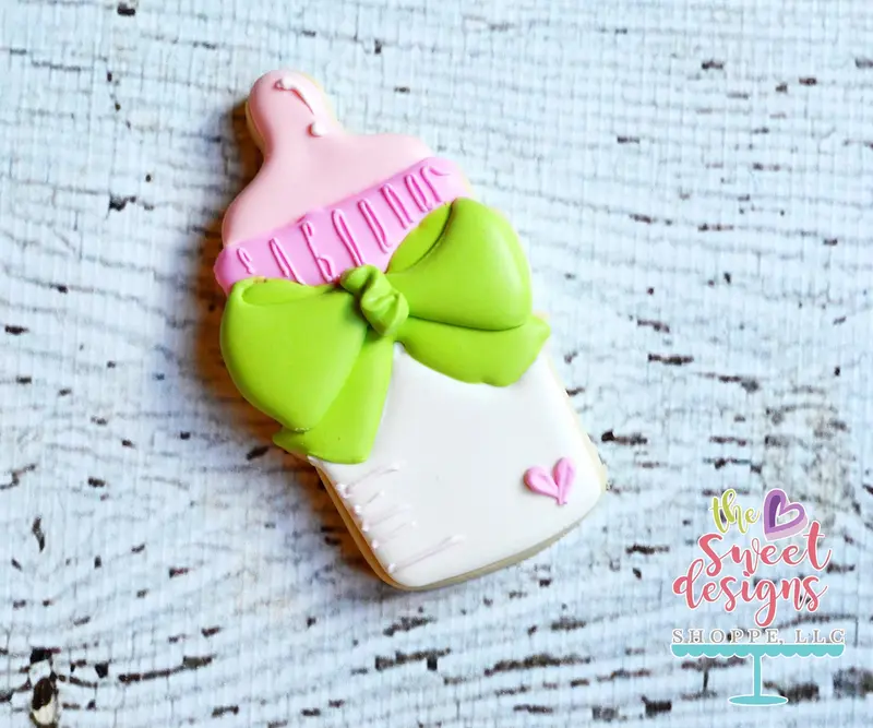Baby Bottle with Bow - Cookie Cutter