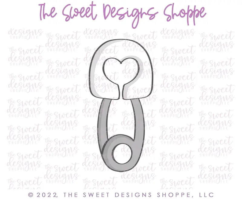 Baby Diaper Pin - Cookie Cutter