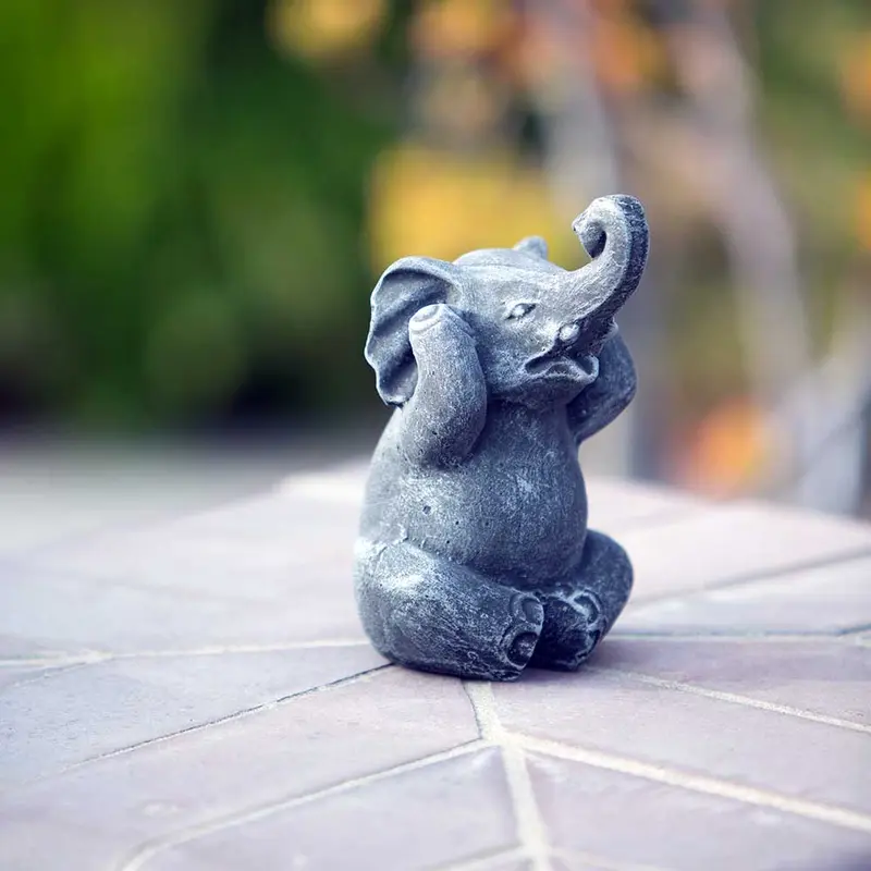 Baby Elephant Set of 4 By Garden Age Supply