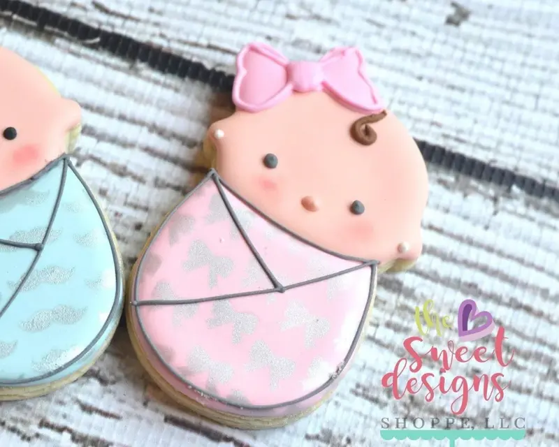 Baby Girl Swaddle V2 - Cookie Cutter