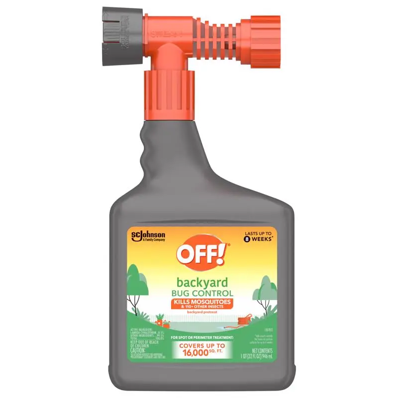 Backyard Mosquito Repellent, Hose End, Covers 16,000-Sq. Ft. (A)