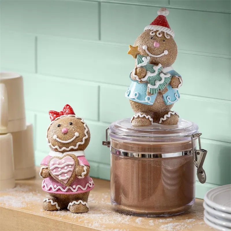 Baking Spirits Bright Table Décor Gingerbread Resin, Asst, 6.5"H
