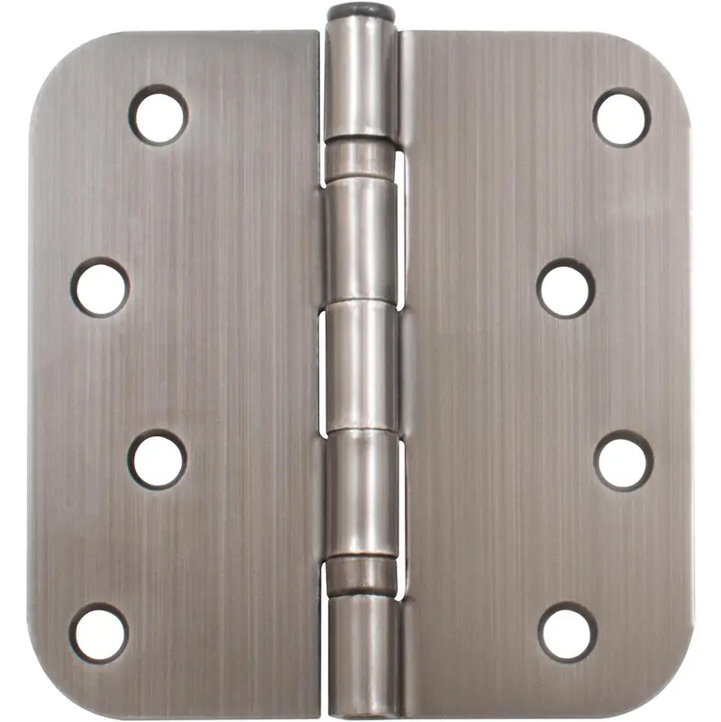 Ball Bearing Hinge, 4 Inches, 5/8" Radius Corner, Bulk Pack (100 Each), Antique Nickel by Stone Harbor Hardware