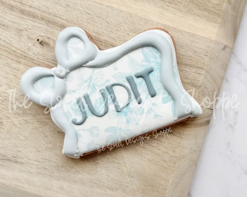 Ballet Rectangular Coquette Plaque - Cookie Cutter
