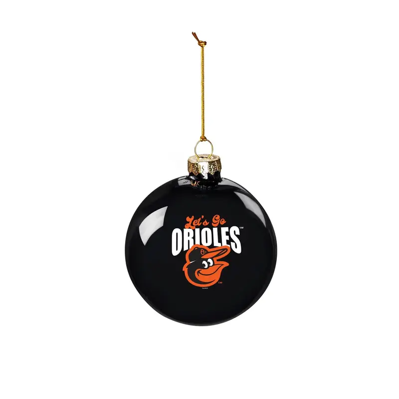 Baltimore Orioles Blown Glass Ornament