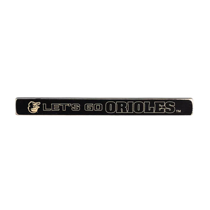 Baltimore Orioles Engraved Wood Sign, 1.5" x 18"