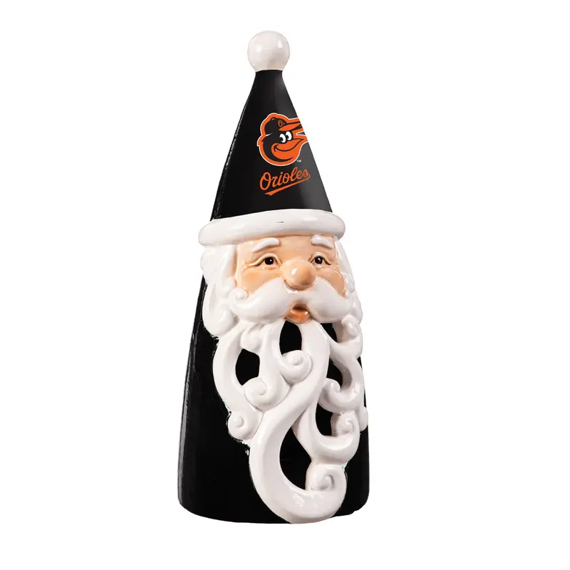 Baltimore Orioles Santa LED Statuary, 8"