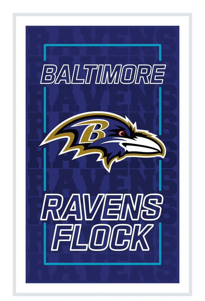 Baltimore Ravens NFL Football Rectangle Neolite LED Decor
