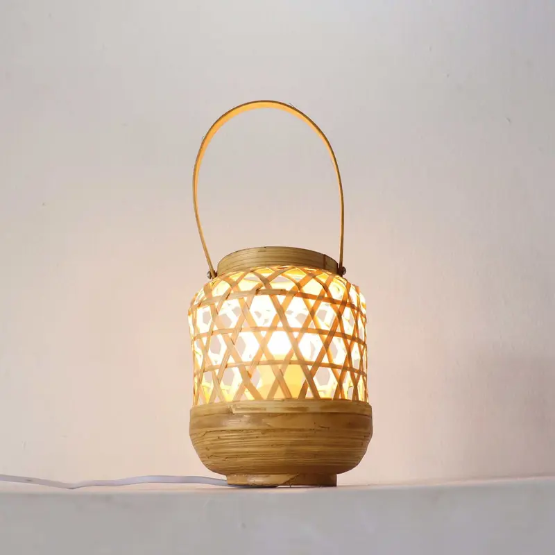 Bamboo Table Lamp - Ben Ja Pon By Thaihome
