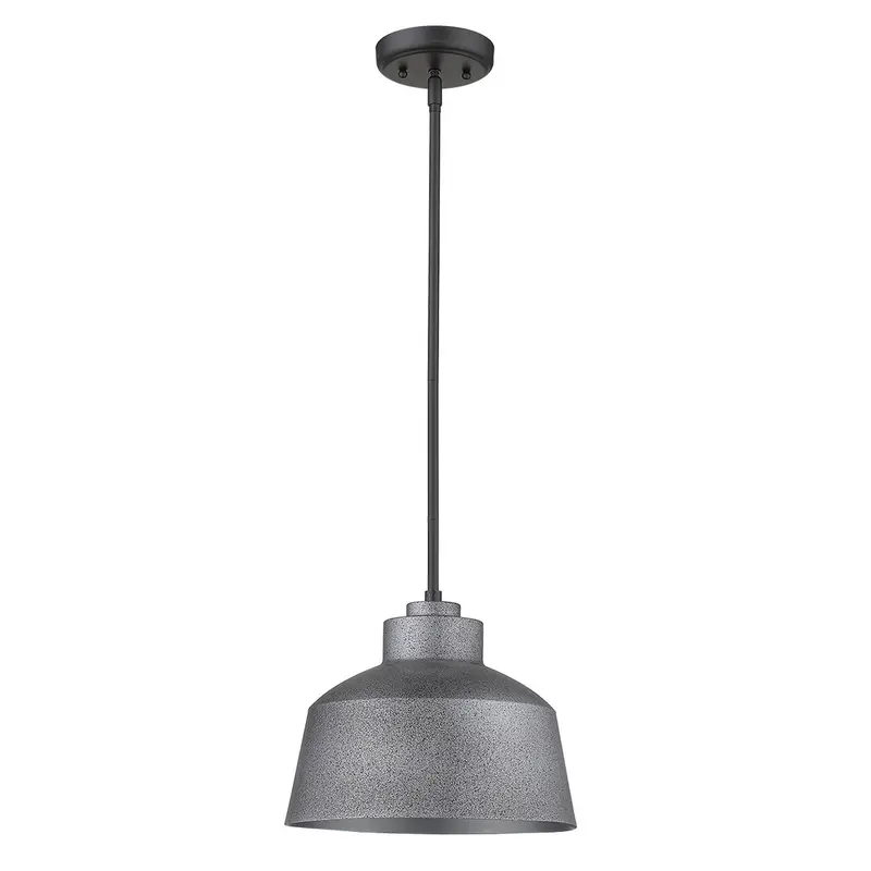 Barnes 1-Light Gray Convertible Pendant By Homeroots