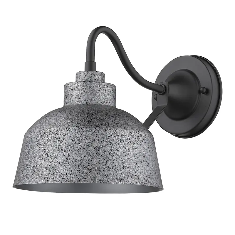 Barnes 1-Light Gray Wall Light By Homeroots